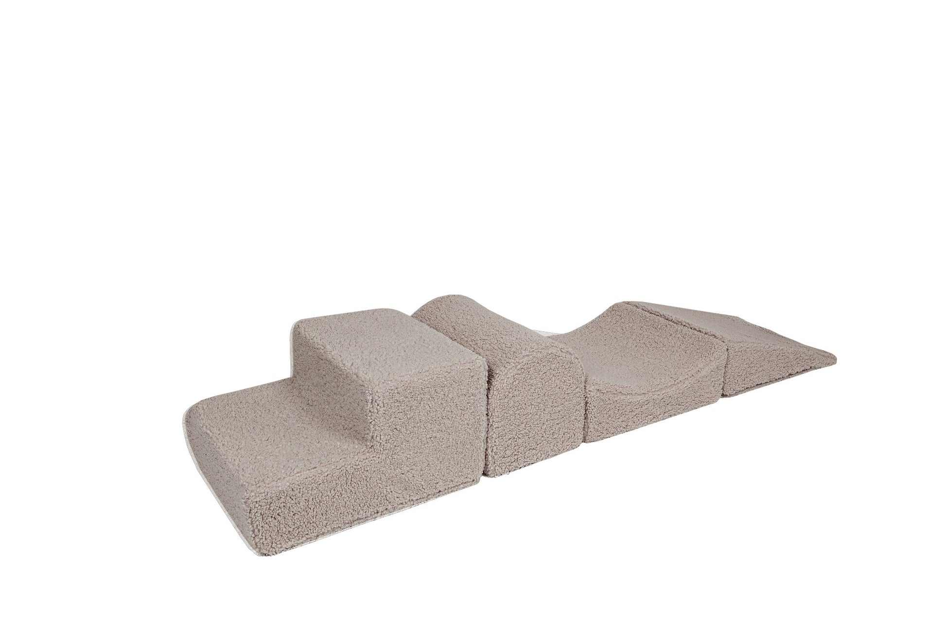 Vormenset 4 Elementen Korduroy Lichtgrijs Educatief by MeowBaby