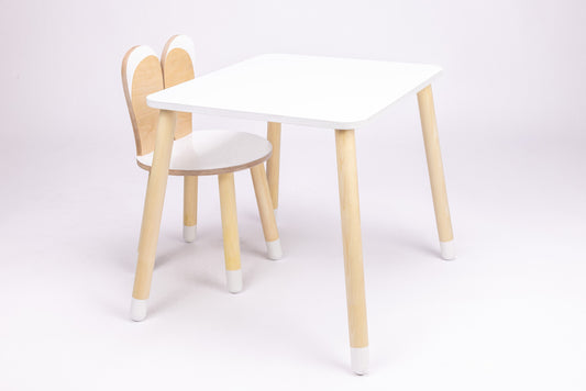 Houten Kindertafel Konijnvorm Berkenmultiplex Veilig by Family-scl
