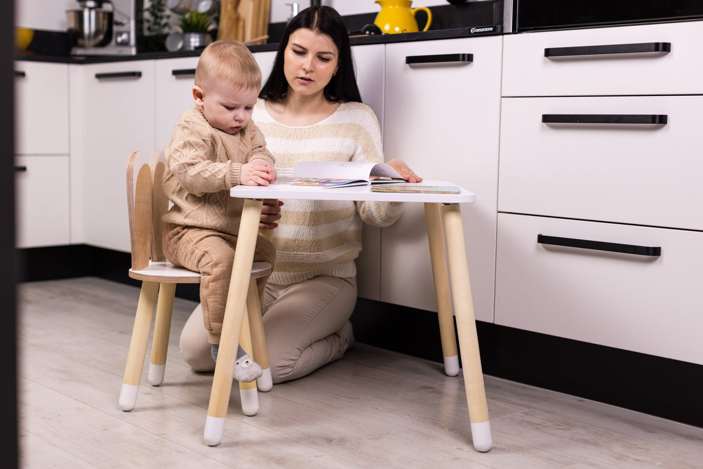 Houten Kindertafel Konijnvorm Berkenmultiplex Veilig by Family-scl