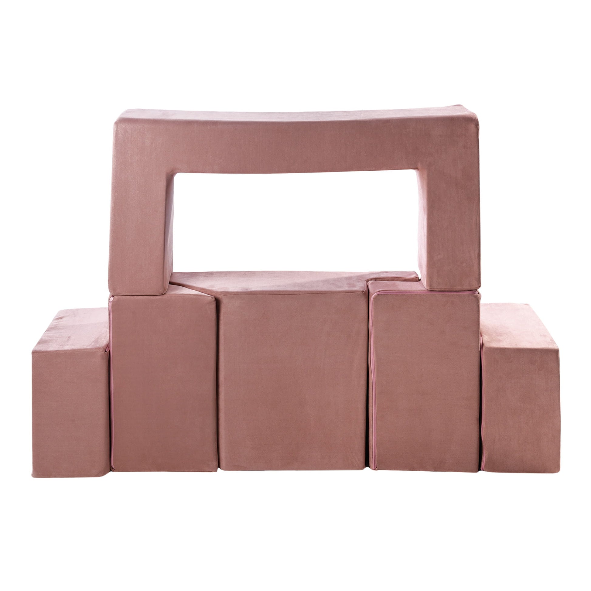 MeowBaby Zachte Blokken Speelset Roze Multifunctioneel by MeowBaby