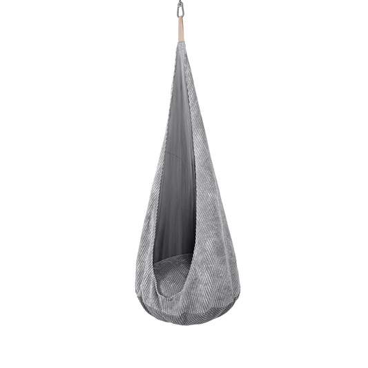 MeowBaby Bevestigd Schommel Kinderen Grijs Korduroy by MeowBaby
