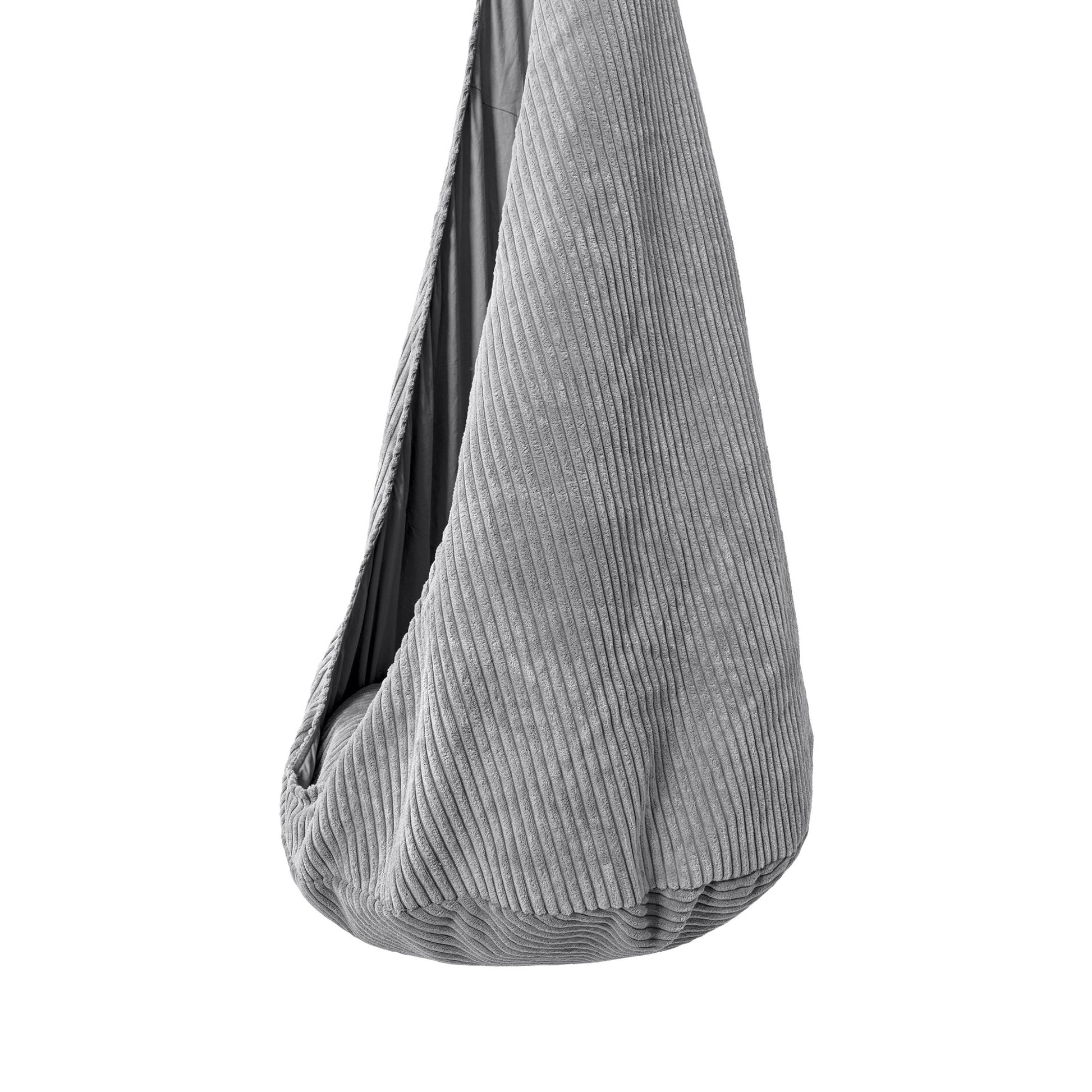MeowBaby Bevestigd Schommel Kinderen Grijs Korduroy by MeowBaby