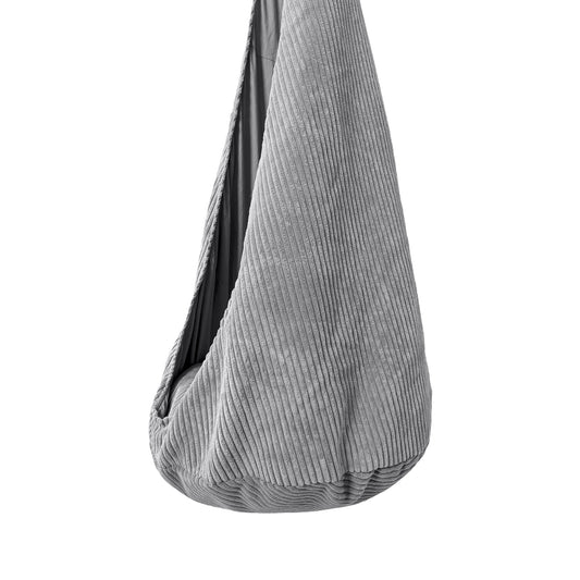 MeowBaby Bevestigd Schommel Kinderen Grijs Korduroy by MeowBaby