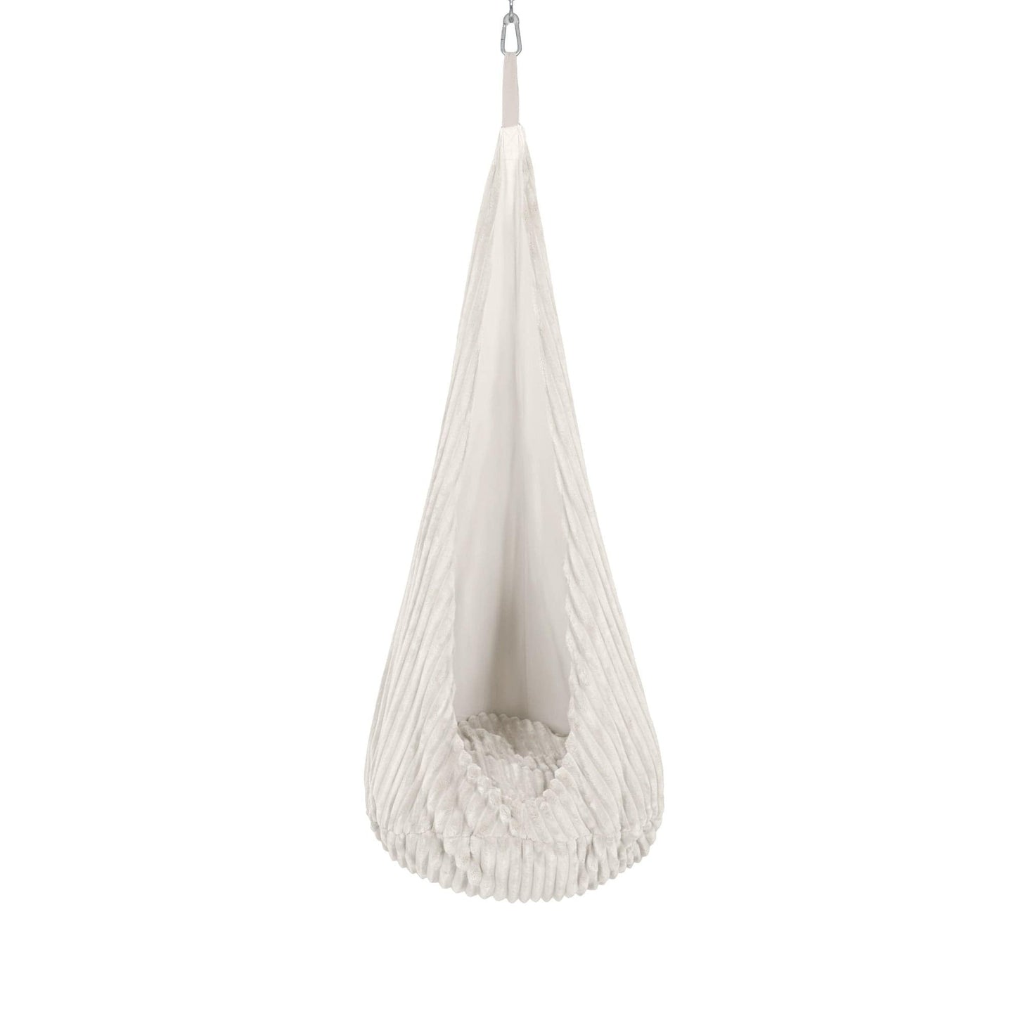 Kinder Kokon Schommel Zachte Katoenpluche Wittekleur by MeowBaby