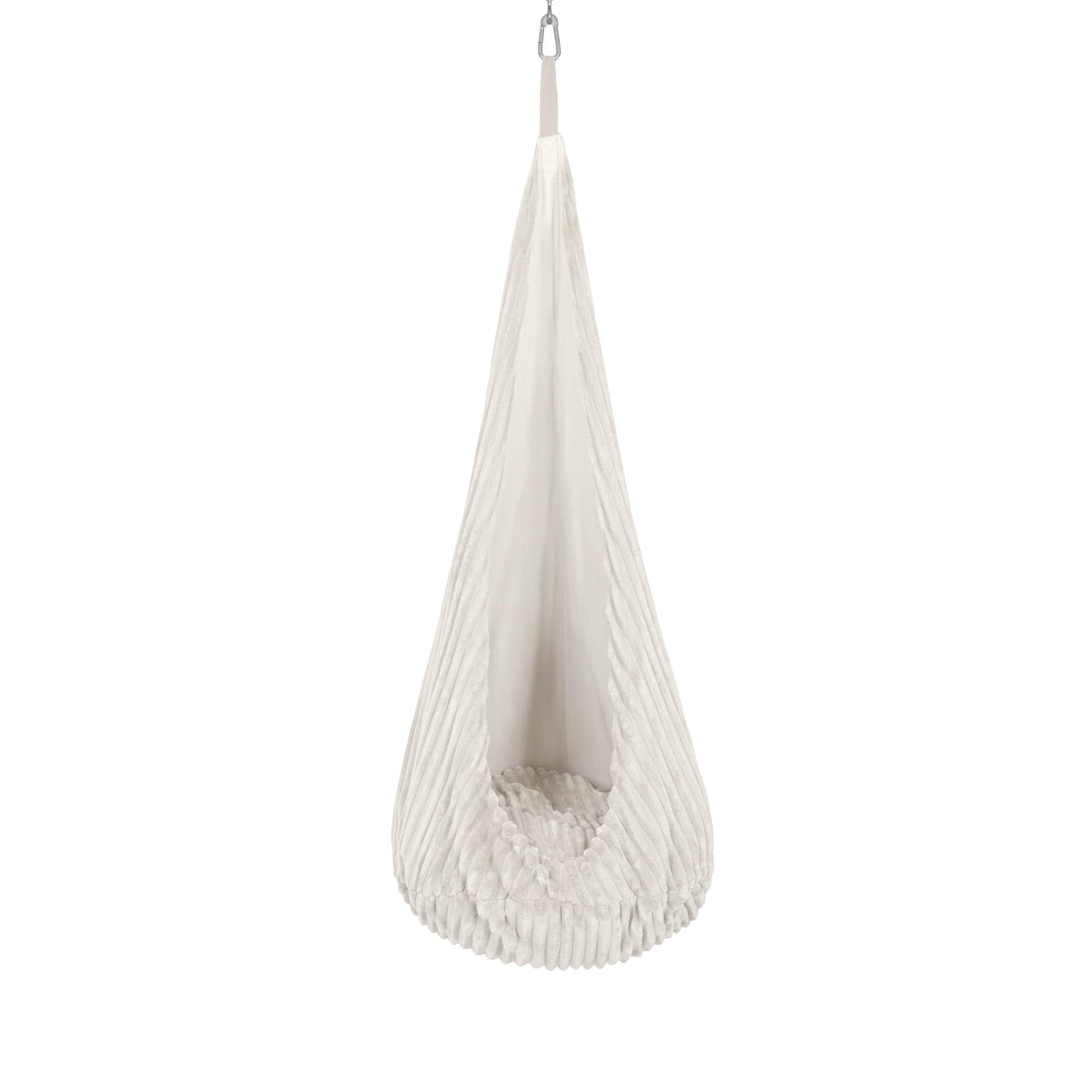 Kinder Kokon Schommel Zachte Katoenpluche Wittekleur by MeowBaby