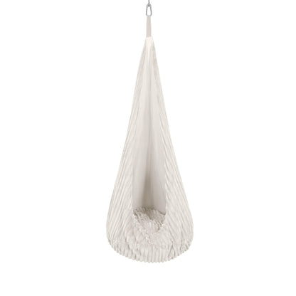 Kinder Kokon Schommel Zachte Katoenpluche Wittekleur by MeowBaby