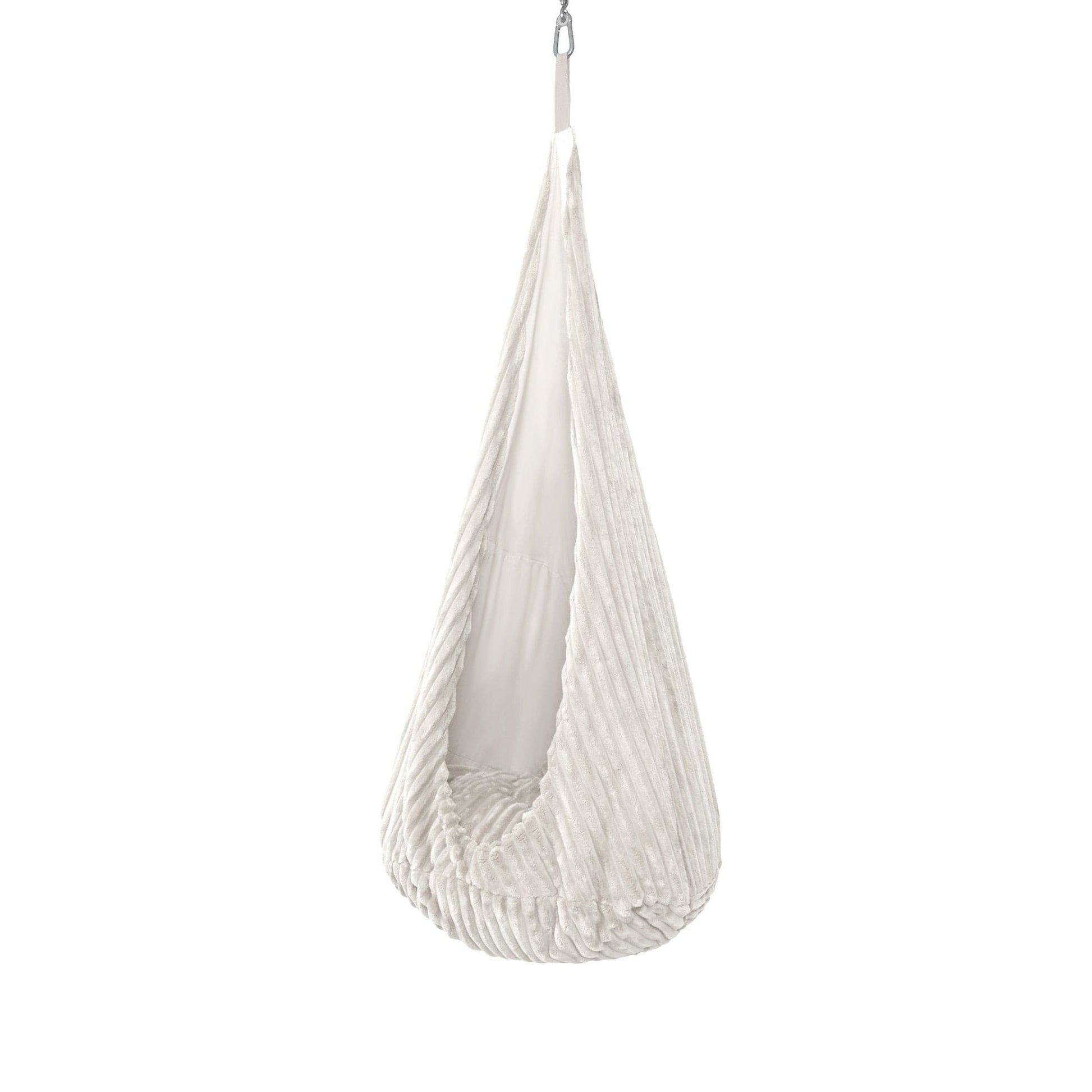 Kinder Kokon Schommel Zachte Katoenpluche Wittekleur by MeowBaby
