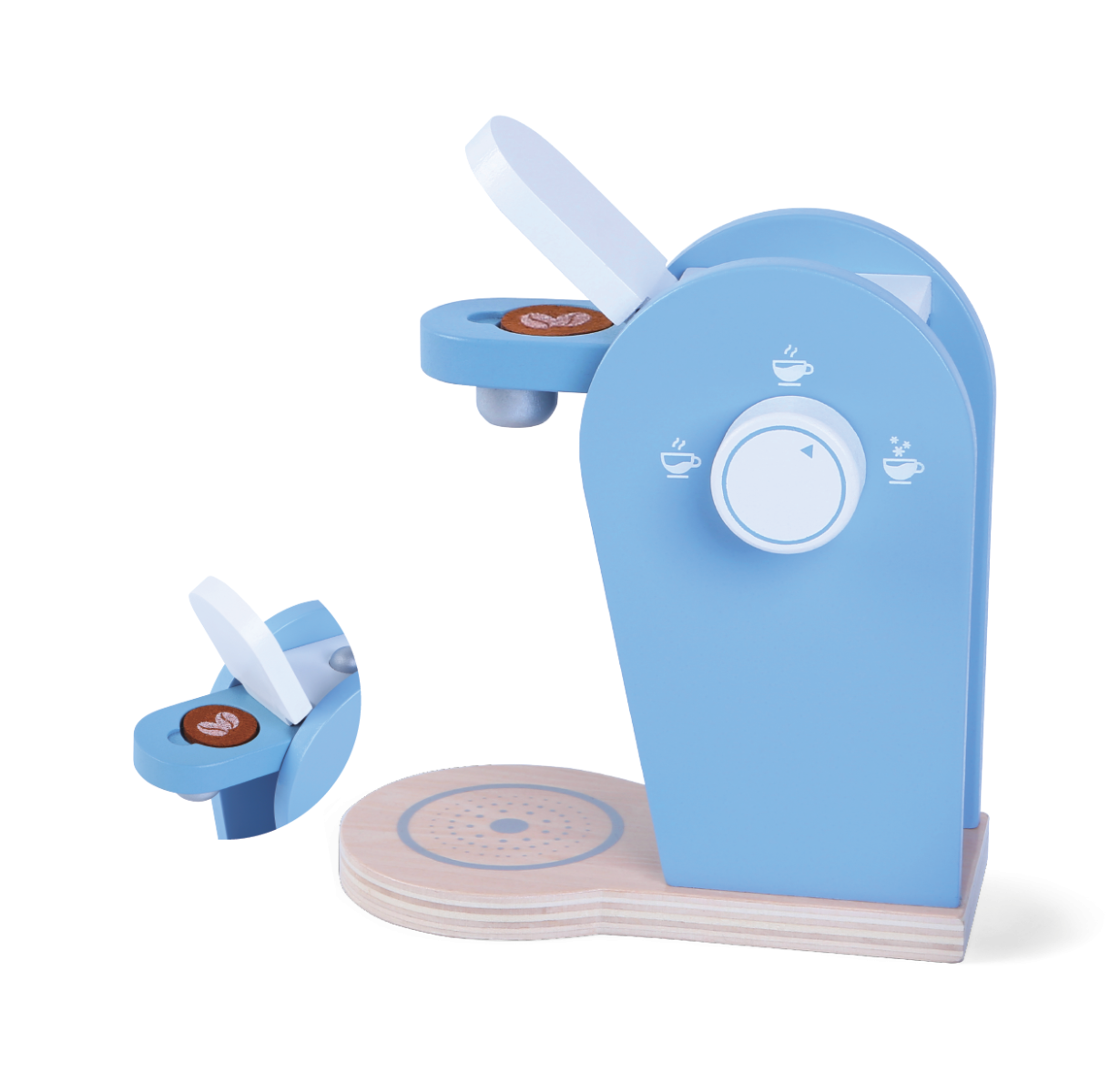 Houten Koffieset Koffiezetapparaat Speelset Voor Kinderen by Gerardo's Toys