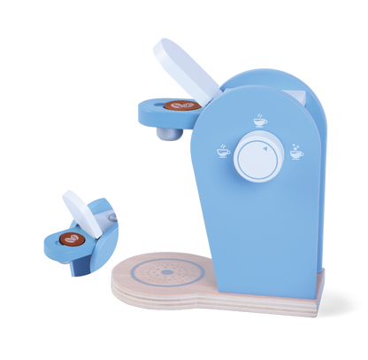 Houten Koffieset Koffiezetapparaat Speelset Voor Kinderen by Gerardo's Toys