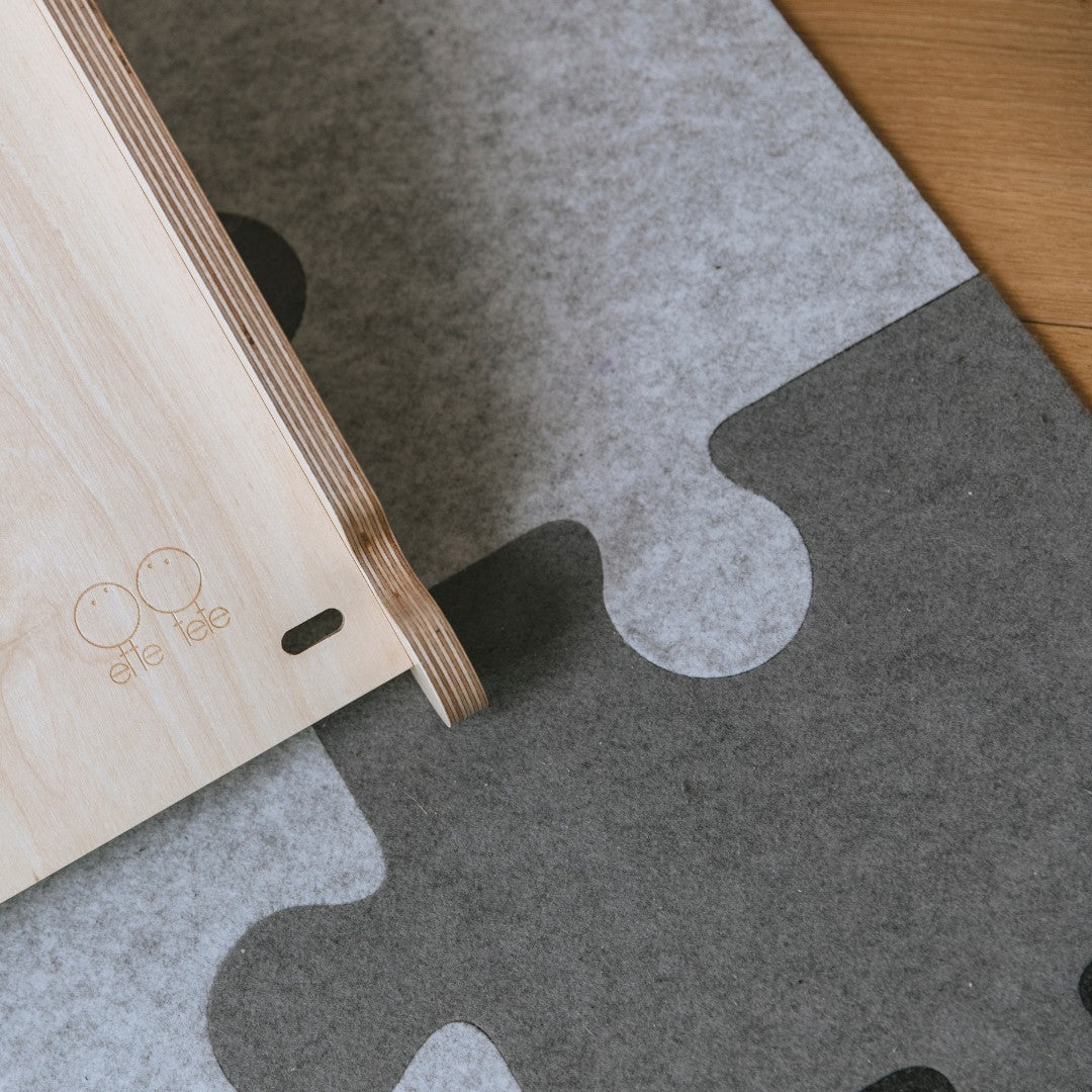 Vilt Puzzel Speelmat Vierdelig Milieuvriendelijk Veilig by Ette Tete