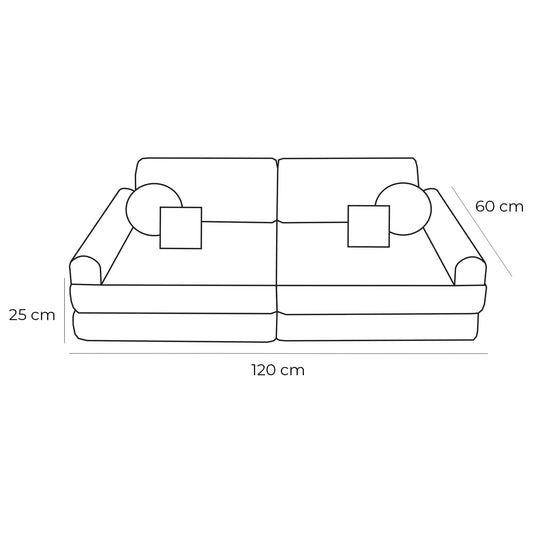 Modulaire Kinderbank Verstelbaar Binnen Buiten Kinderen by MeowBaby