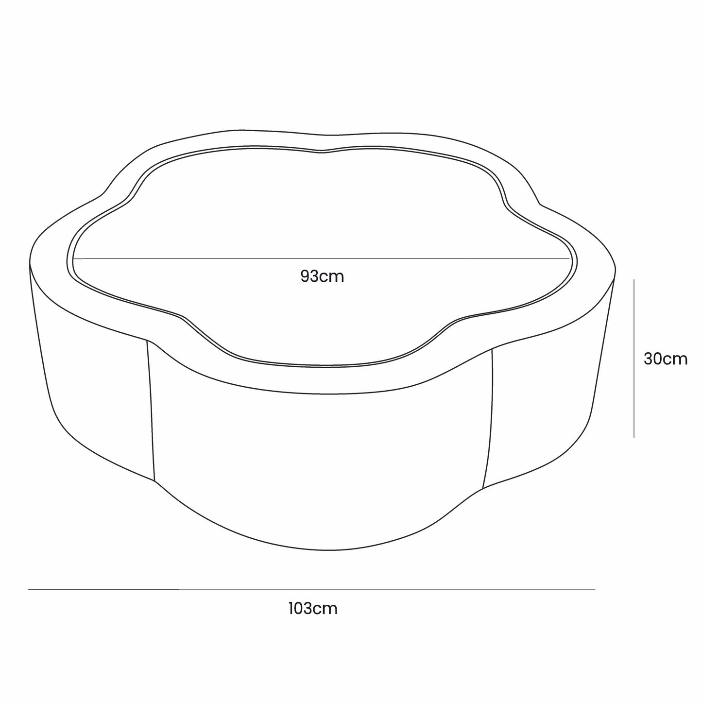Ballenbak Schuim Baby Turkoois Bloemenmotief Vormgeving by MeowBaby