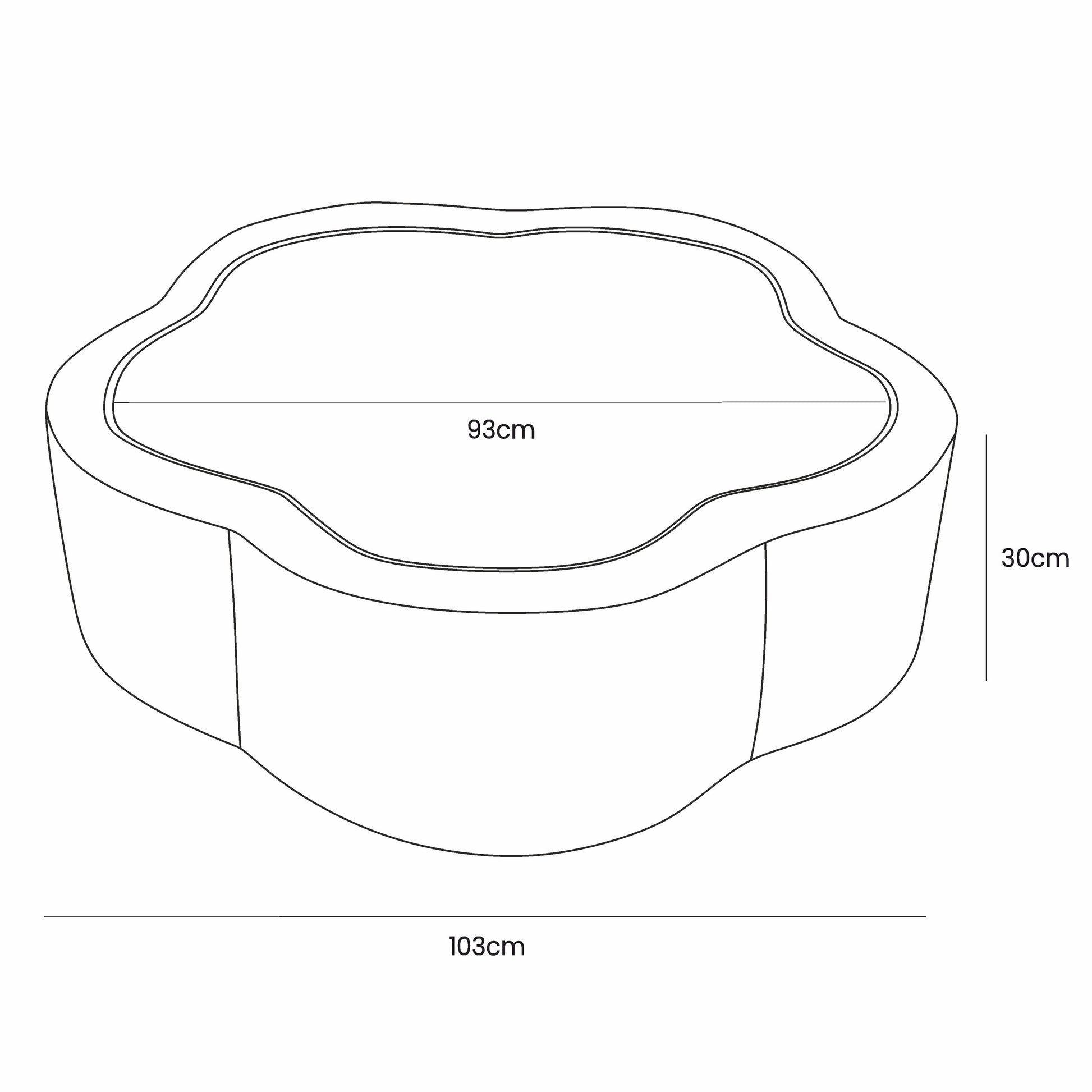 Ballenbak Schuim Baby Turkoois Bloemenmotief Vormgeving by MeowBaby