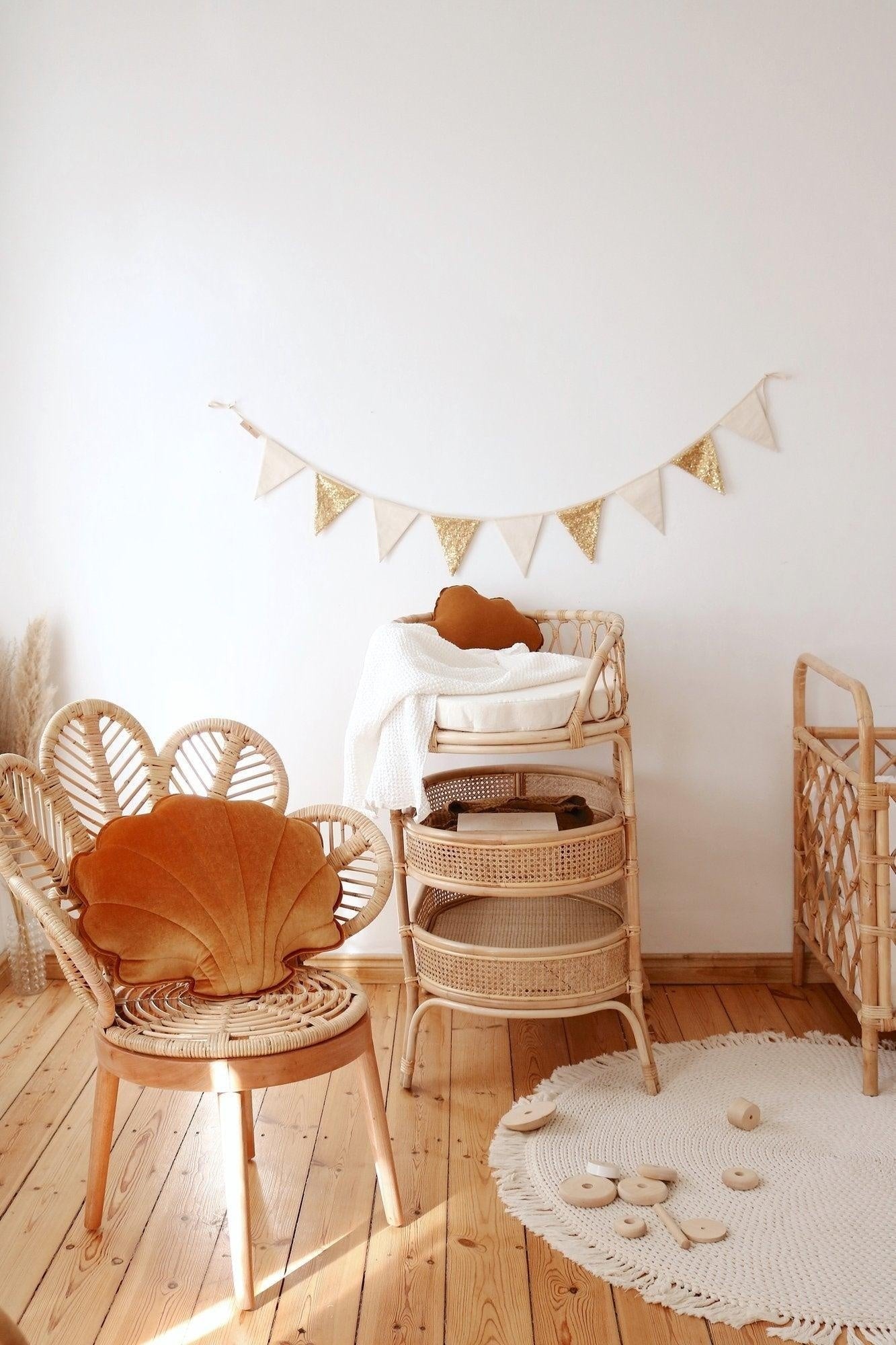 Pailletten Slinger Goud Beige Voor Kinderkamerdecor by moi mili