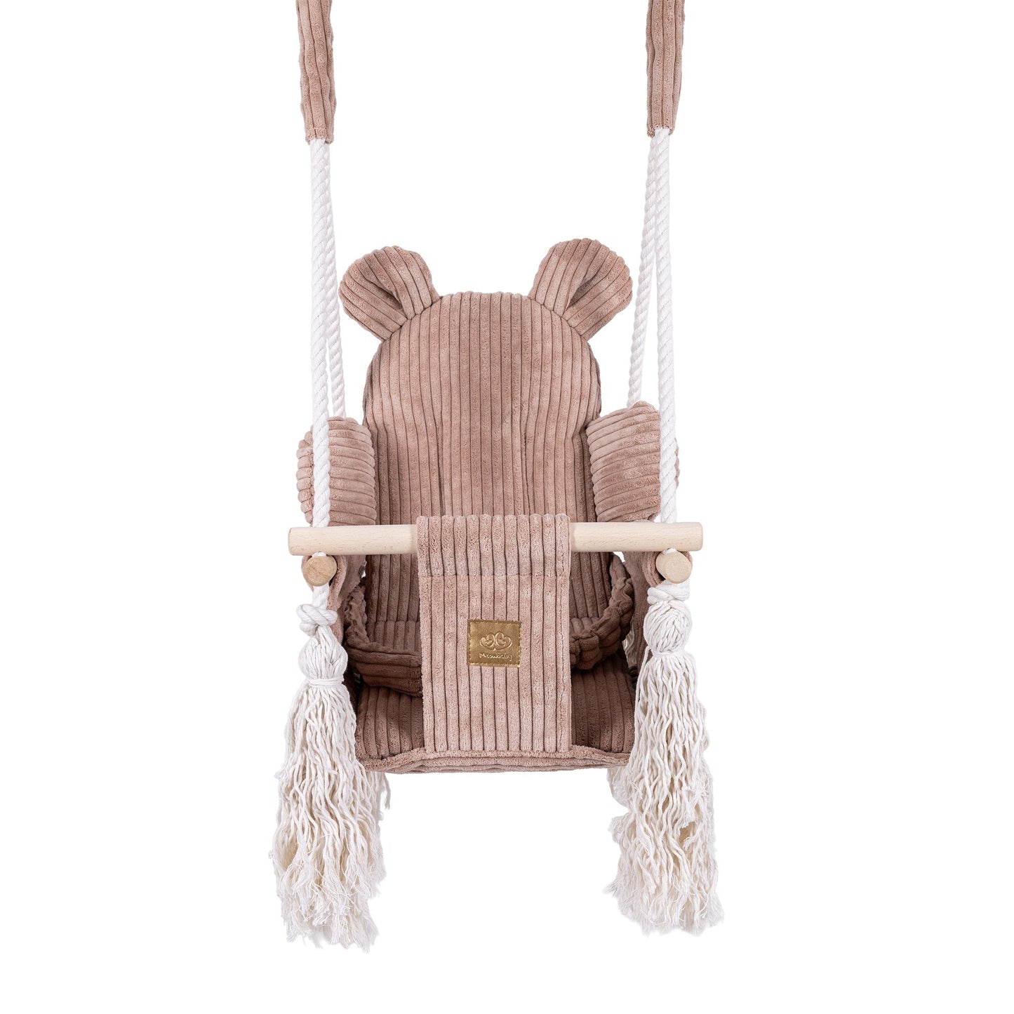 Babyschommel Teddy Rozepoeder Zacht Comfortabel Veilig by MeowBaby