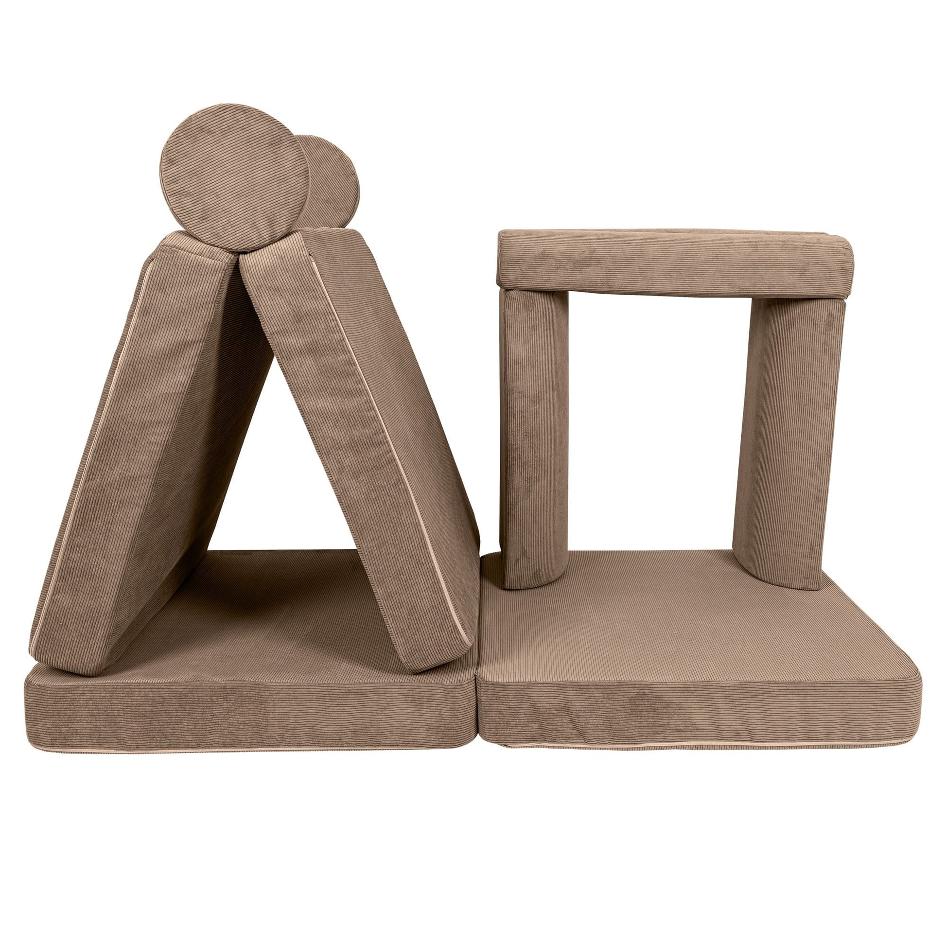 Modulaire Kinderbank Korduroy Bruin Slimcord Gezellig by MeowBaby