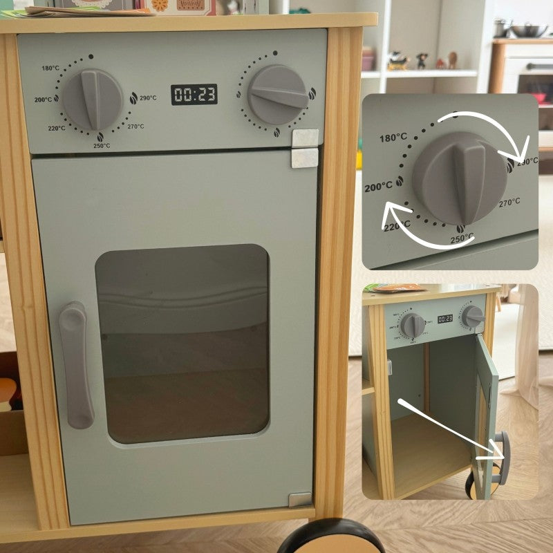 Houten Voedselwagen Speelset Met Kraam Weegschaalsysteem by Woopie Let's Go Green