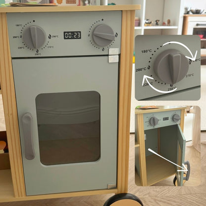 Houten Voedselwagen Speelset Met Kraam Weegschaalsysteem by Woopie Let's Go Green