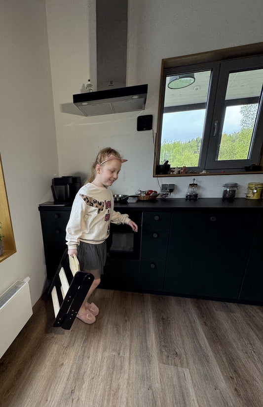 Houten Opstapje Ruimtebesparend Lichtgewicht Compact by Family-scl