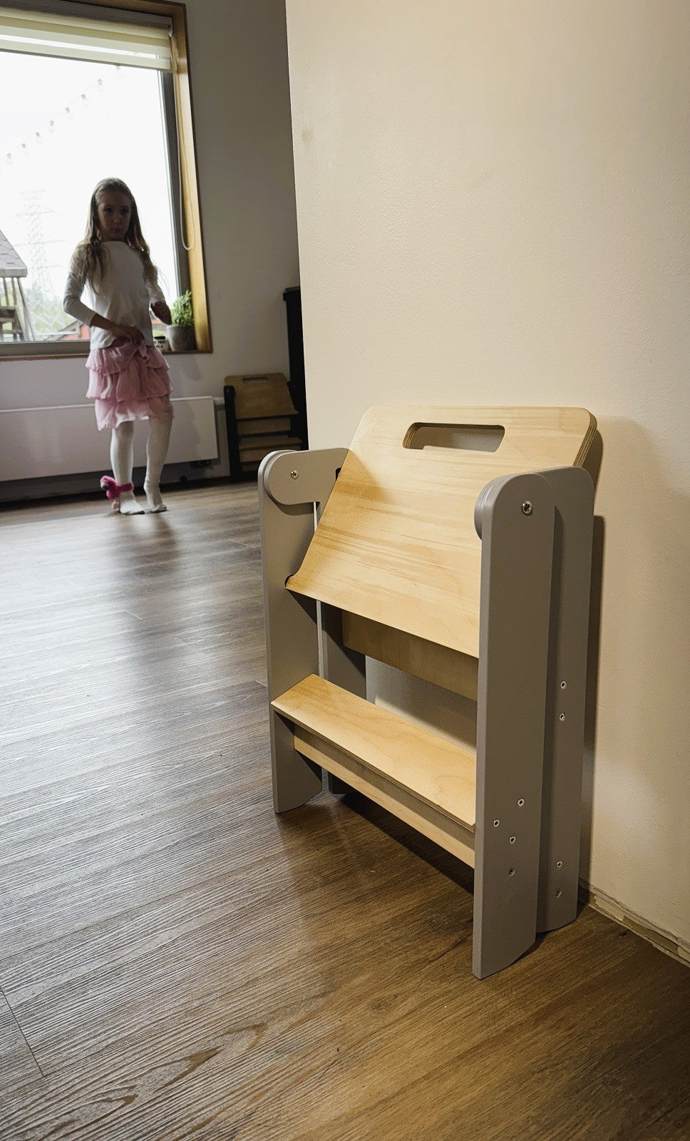 Houten Opstapje Ruimtebesparend Lichtgewicht Compact by Family-scl