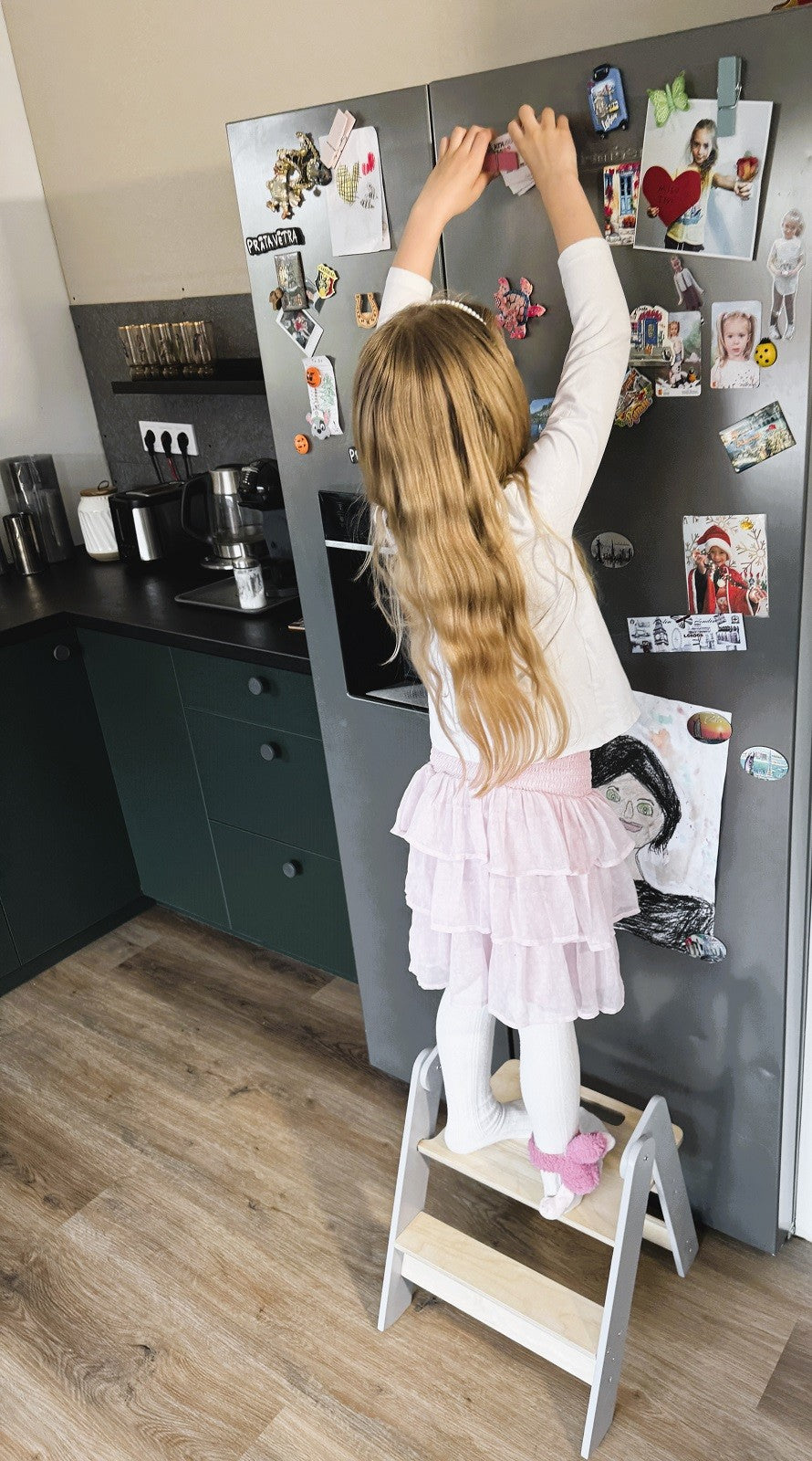 Houten Opstapje Ruimtebesparend Lichtgewicht Compact by Family-scl