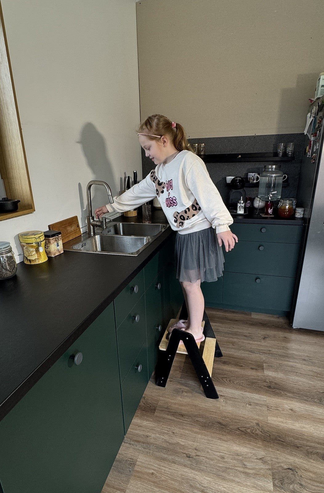 Houten Opstapje Ruimtebesparend Lichtgewicht Compact by Family-scl