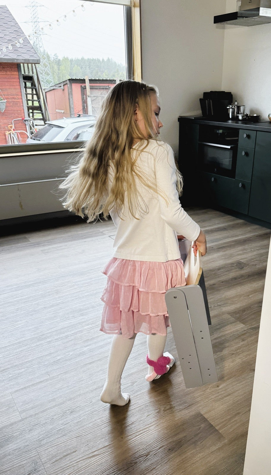 Houten Opstapje Ruimtebesparend Lichtgewicht Compact by Family-scl