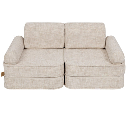 Modulaire Bank Voor Kinderen Vanille Beige Comfortabel by MeowBaby