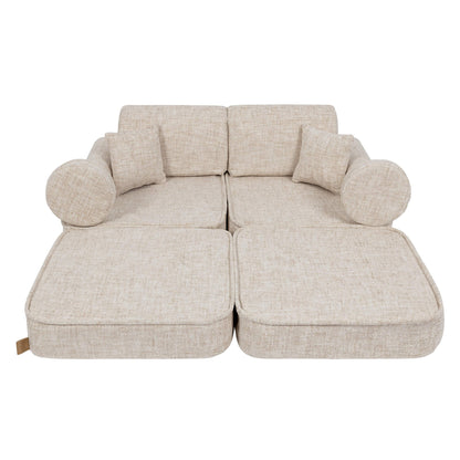 Modulaire Bank Voor Kinderen Vanille Beige Comfortabel by MeowBaby
