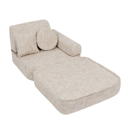 Modulaire Bank Voor Kinderen Vanille Beige Comfortabel by MeowBaby