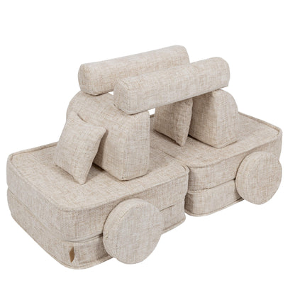 Modulaire Bank Voor Kinderen Vanille Beige Comfortabel by MeowBaby