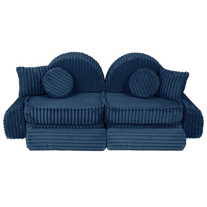 Modulair Kinderbank Compact Stijlvol Comfortabel Blauw by MeowBaby