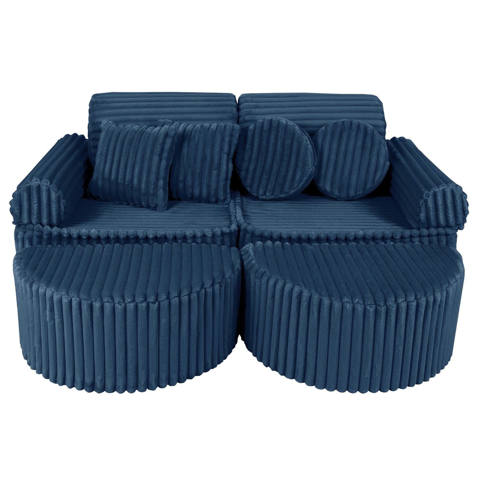 Modulair Kinderbank Compact Stijlvol Comfortabel Blauw by MeowBaby