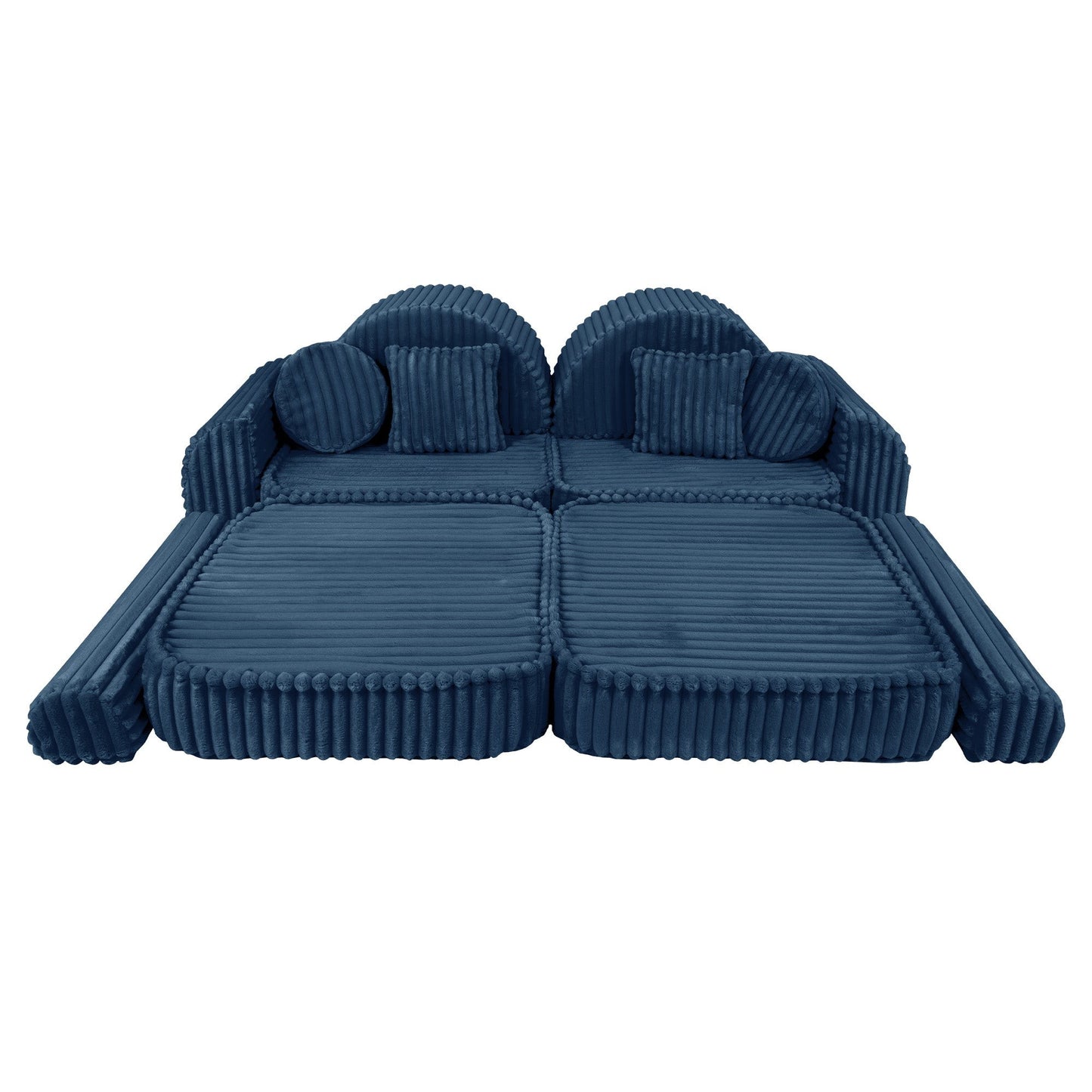 Modulair Kinderbank Compact Stijlvol Comfortabel Blauw by MeowBaby