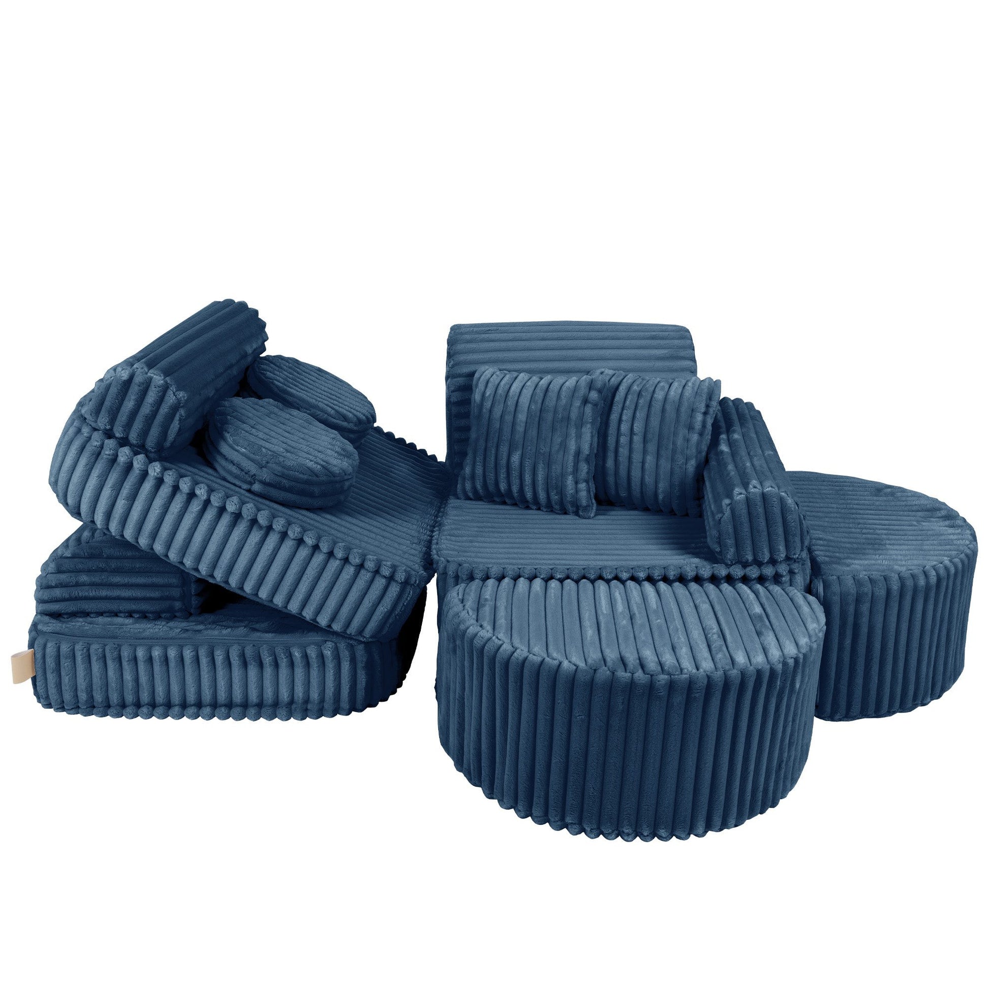 Modulair Kinderbank Compact Stijlvol Comfortabel Blauw by MeowBaby