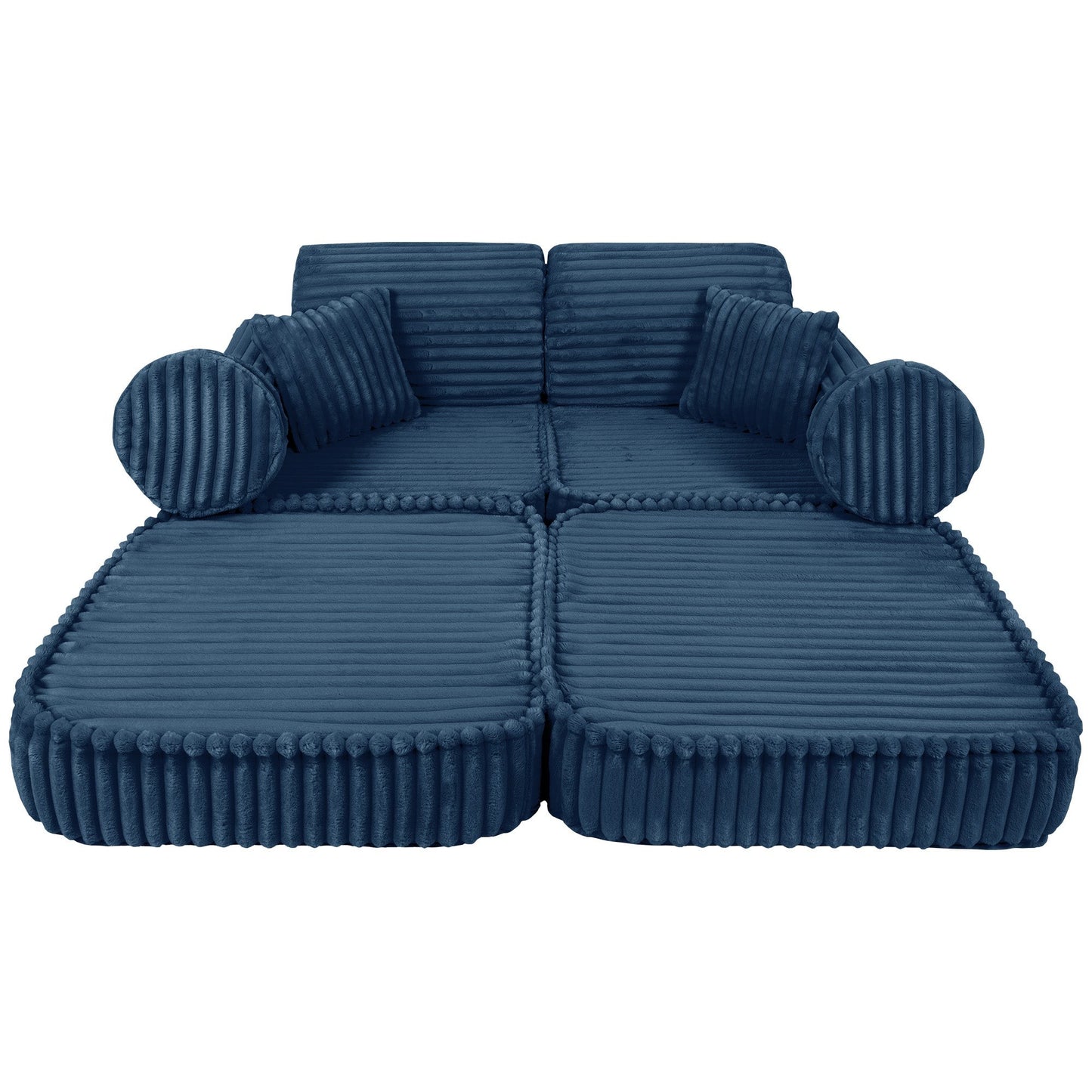 Modulaire Kinderbank Blauw Churros Compact Stijlvol by MeowBaby