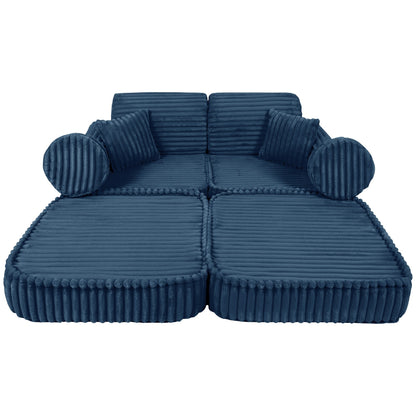 Modulaire Kinderbank Blauw Churros Compact Stijlvol by MeowBaby