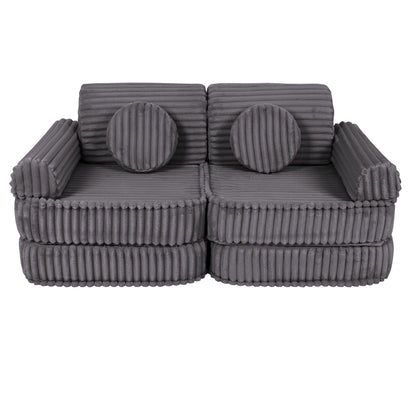 Modulaire Kinderbank Middelgroot Grijs Churros Comfortabel by MeowBaby