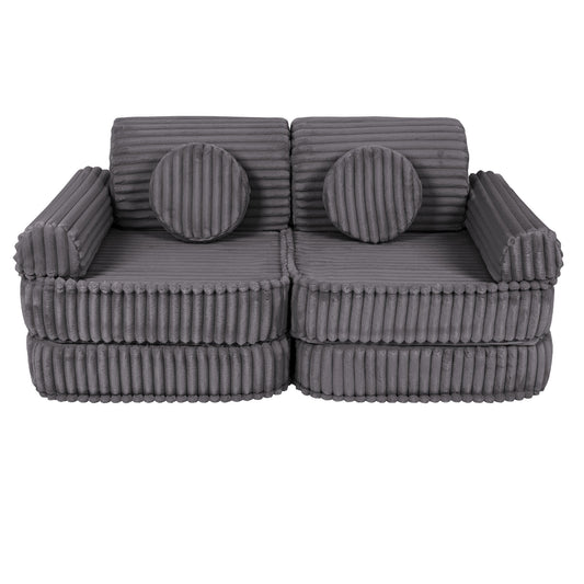 Modulaire Kinderbank Middelgroot Grijs Churros Comfortabel by MeowBaby