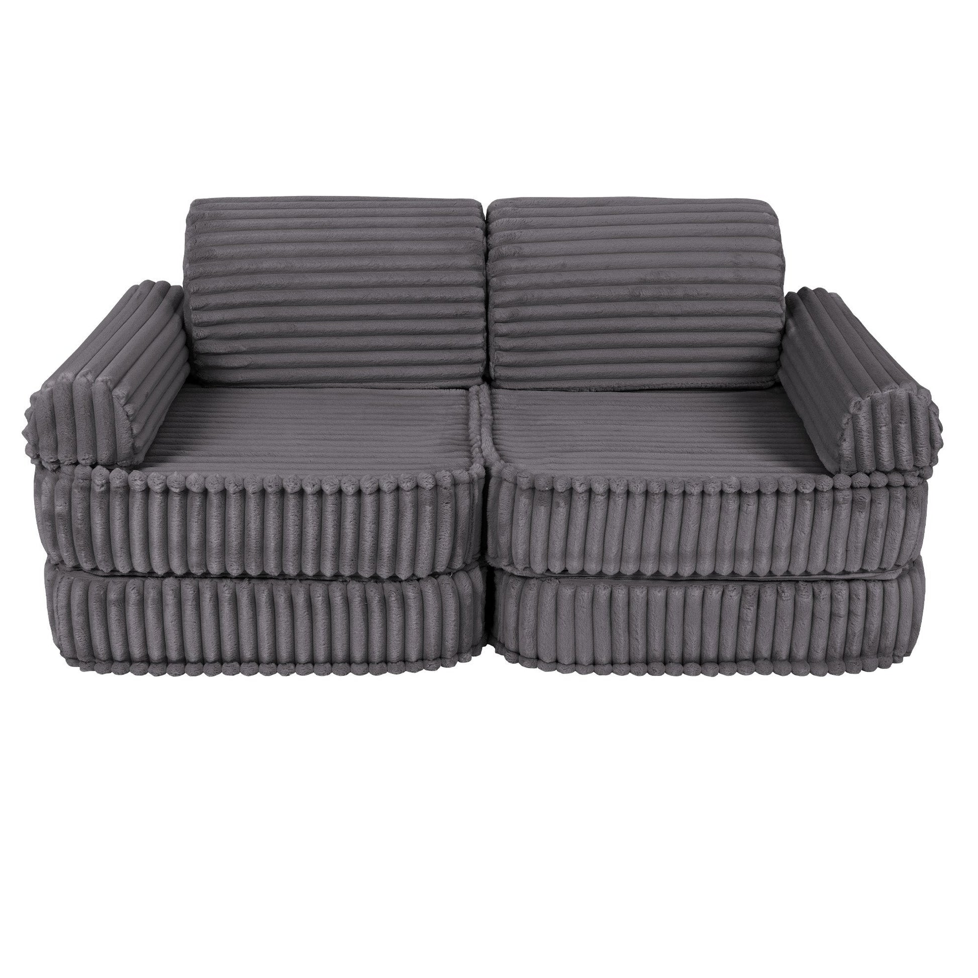 Modulaire Kinderbank Middelgroot Grijs Churros Comfortabel by MeowBaby