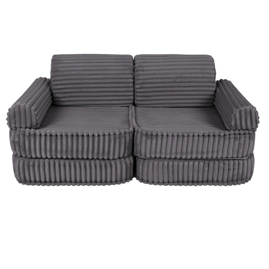 Modulaire Kinderbank Middelgroot Grijs Churros Comfortabel by MeowBaby
