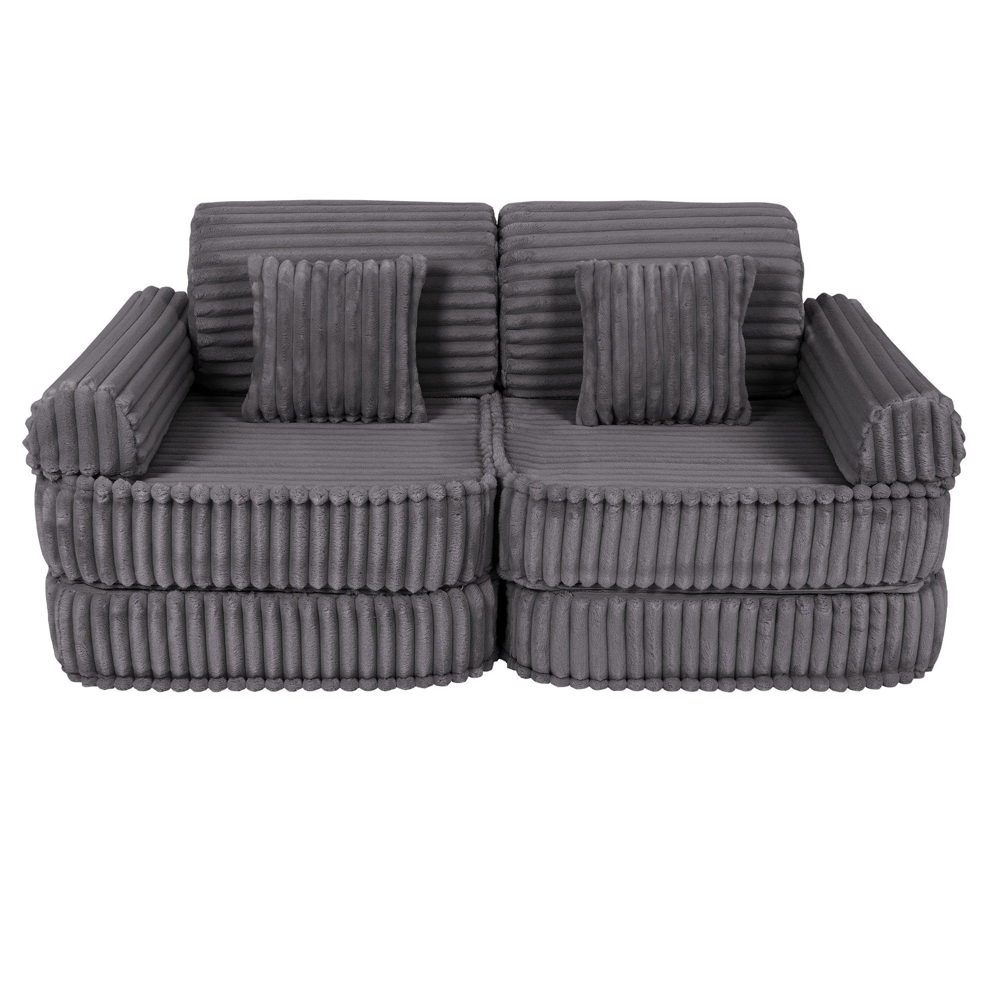 Modulaire Kinderbank Middelgroot Grijs Churros Comfortabel by MeowBaby