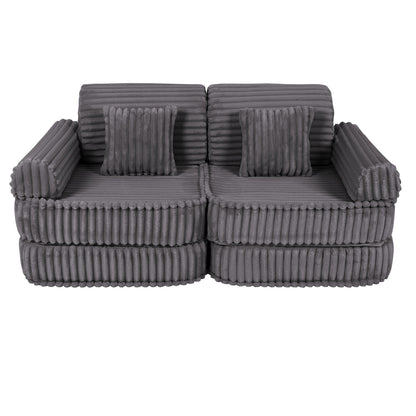 Modulaire Kinderbank Middelgroot Grijs Churros Comfortabel by MeowBaby