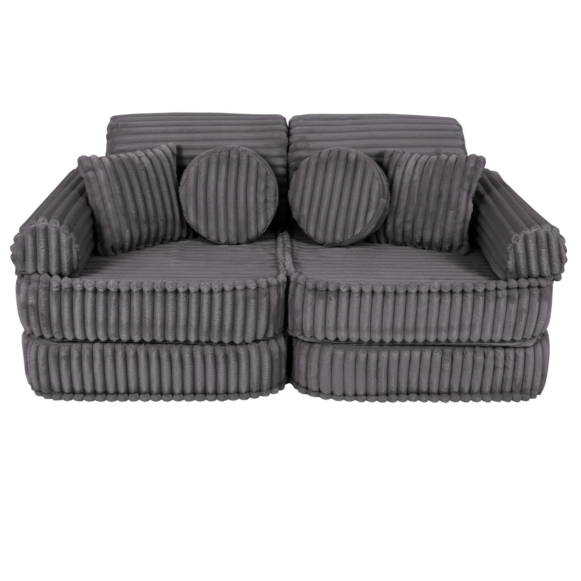 Modulaire Kinderbank Middelgroot Grijs Churros Comfortabel by MeowBaby