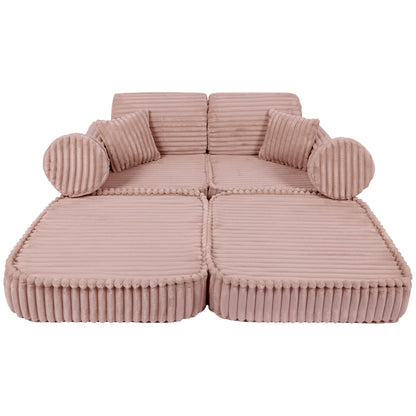 Modulair Kinderbank Churros Roze Aanpasbaar Comfortabel by MeowBaby