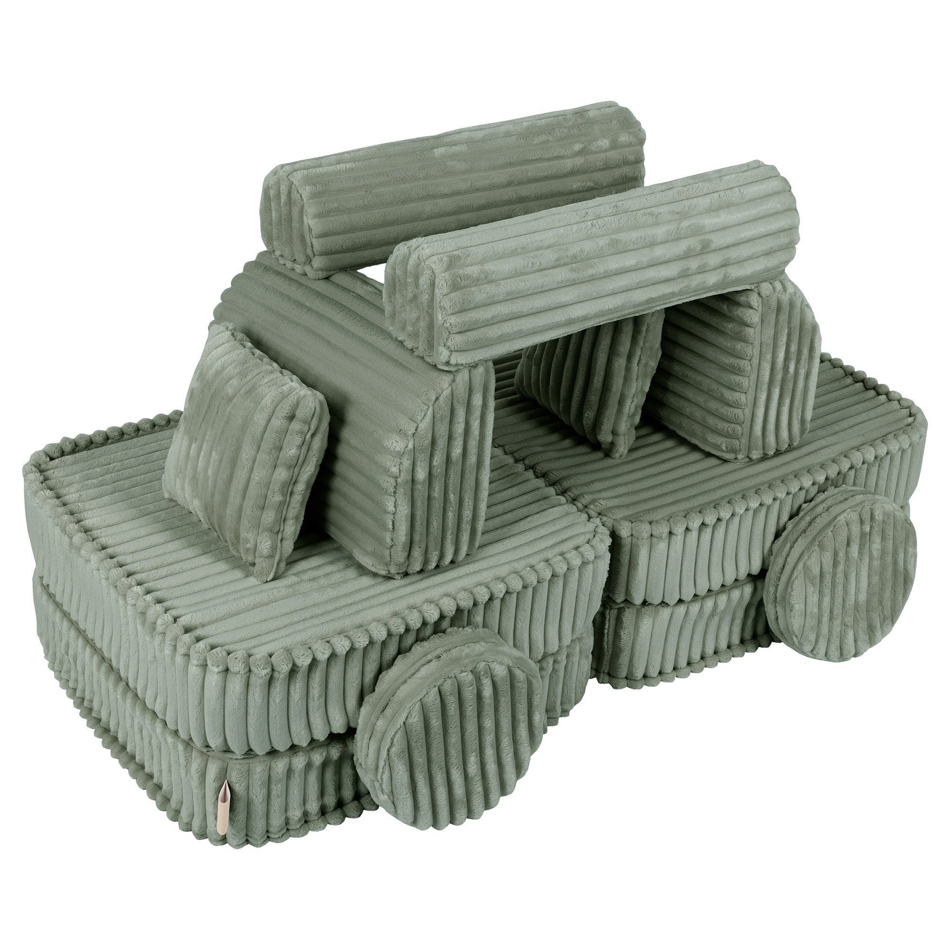 Modulair Kinderbank Saliegroen Compacte Zitbank Kinderen by MeowBaby