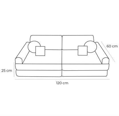 Modulaire Kinderbank Bosgroen Churros Kinderen Zitcomfort by MeowBaby