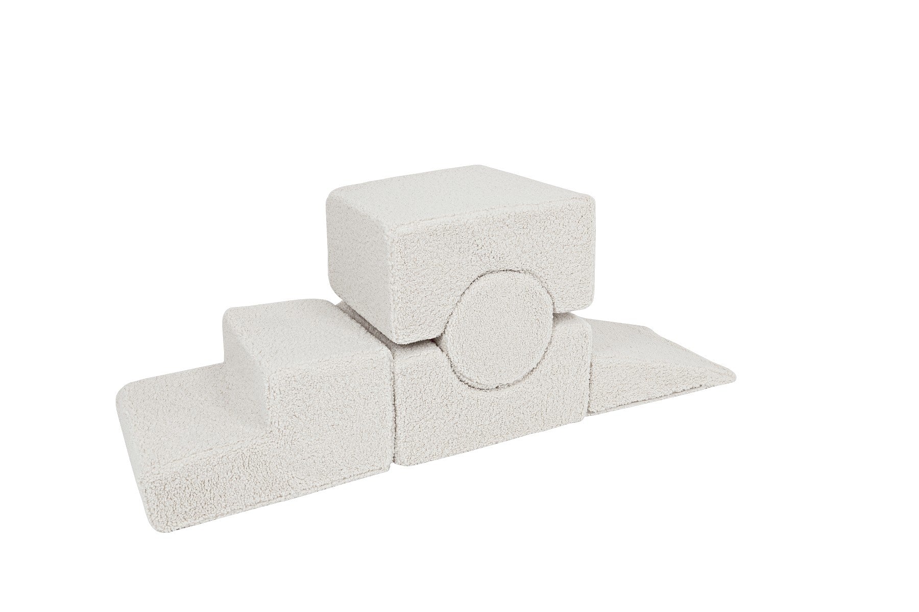 MeowBaby Bearly Bouwvormset Vijf Elementenpakket Ecru by MeowBaby