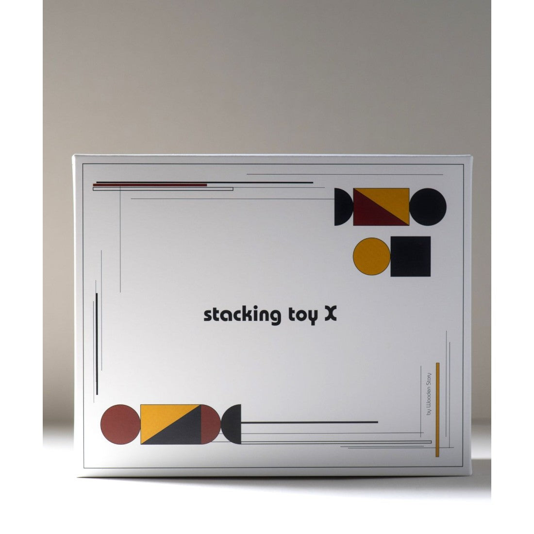 Montessori Stapel Speelgoed Geometrisch Modern Kleurrijk by Wooden Story