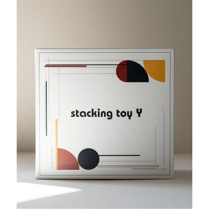Montessori Geïnspireerde Houten Stapelset Moderne Vorm by Wooden Story